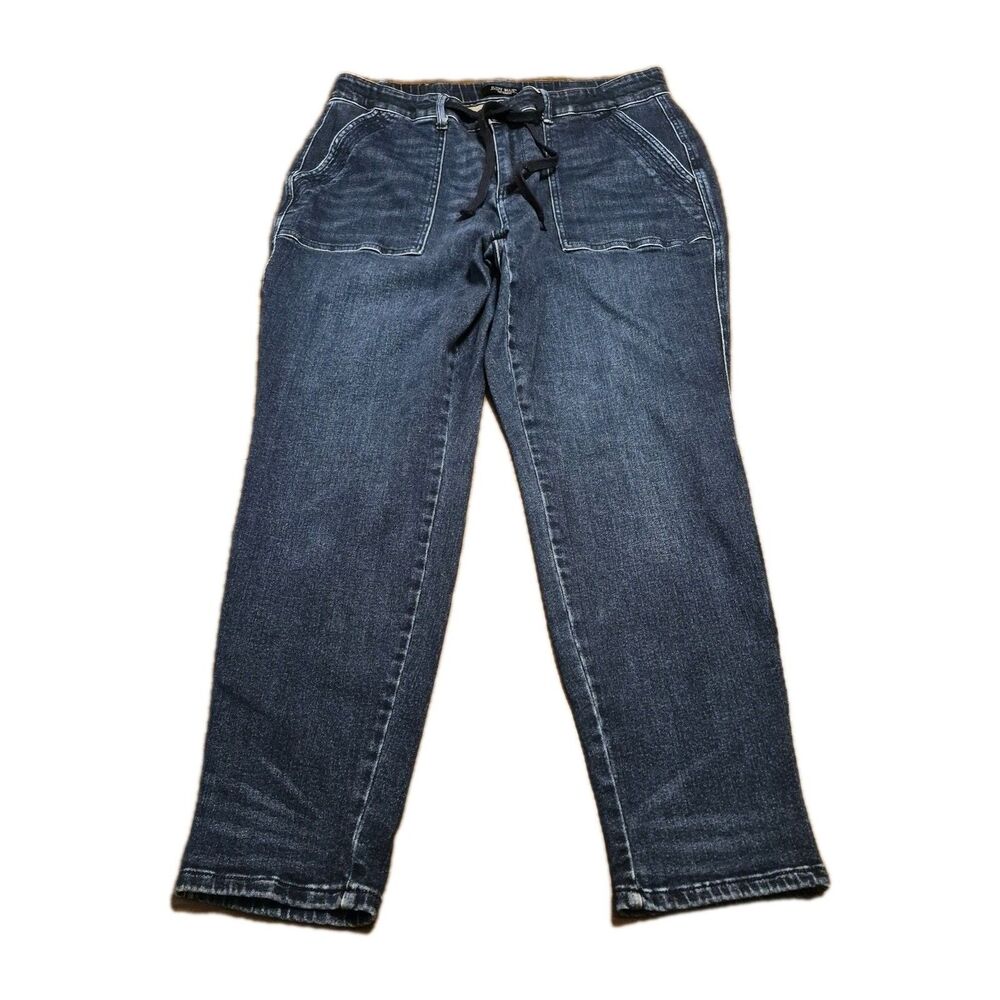 Judy Blue Jogger Jeans Women Plus Size 18W Stretch Denim Drawstring (36x29.5)